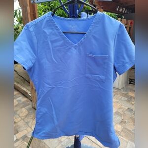 Jaanuu Scrub Set in Ceil Blue